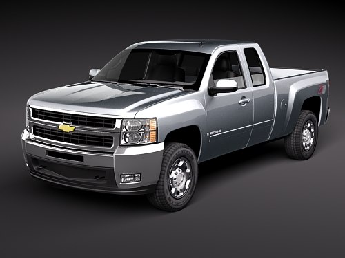 chevrolet silverado 2500 hd 3d model