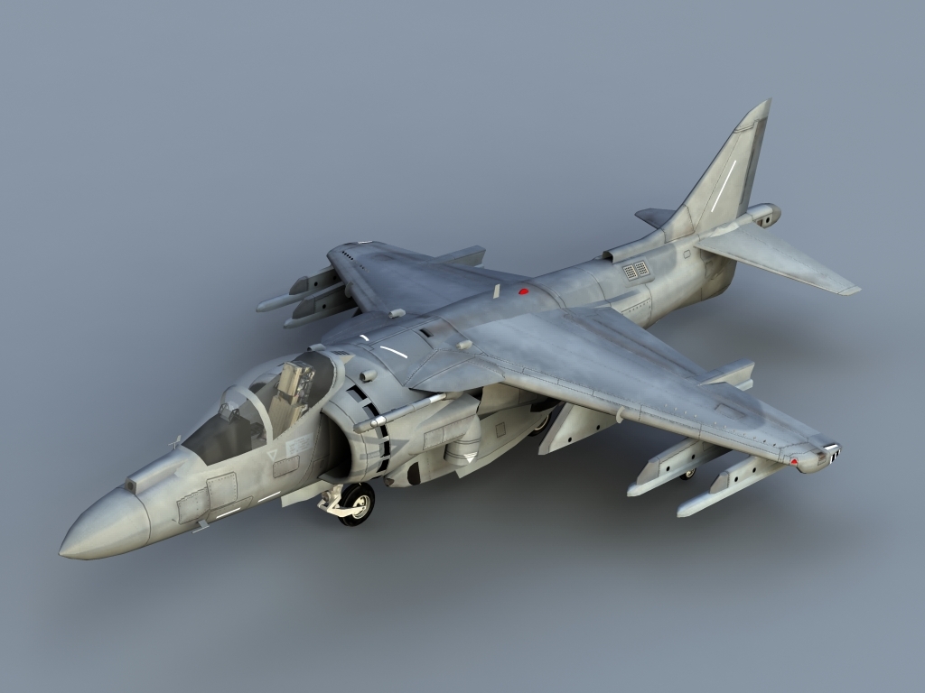 鹞式av8-b plus3d模型