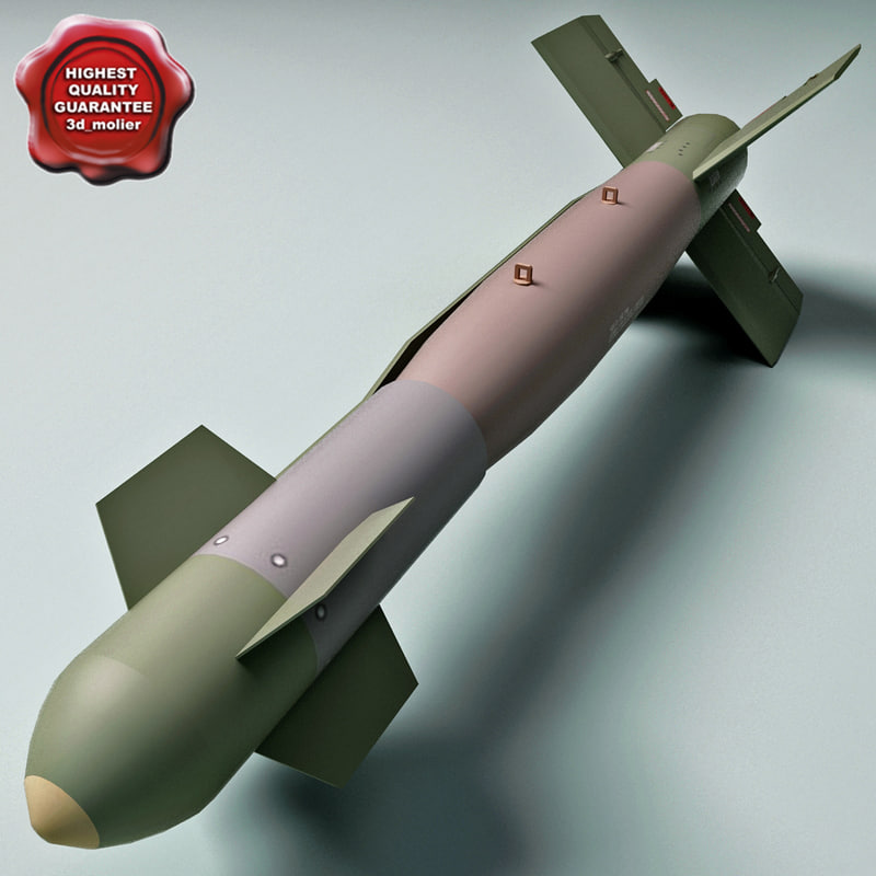 3d model aircraft bomb gbu15 mk 84
