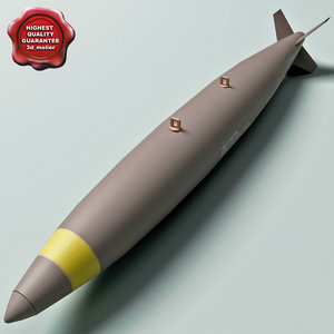 aircraft bomb mk-81 conical 3d model