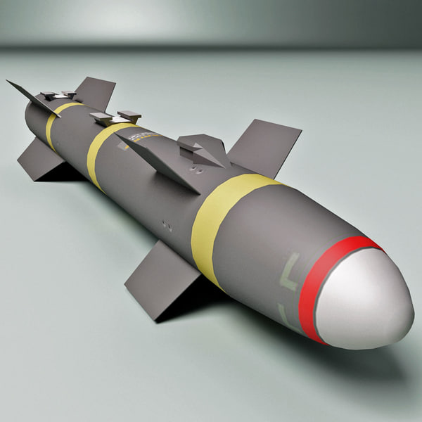 aircraft missile agm-114 hellfire 3d model