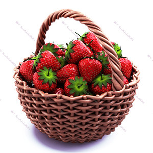 3d model strawberry basket
