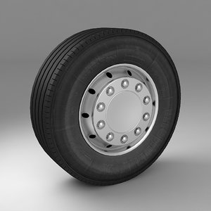 truck wheel 3d model