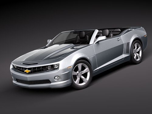 Modèle De Chevrolet Camaro Décapotable 2010 Turbosquid 542281 Modèle De Chevrolet Camaro