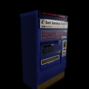 ticket machine 3d model