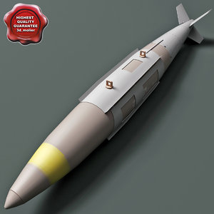 aircraft bomb gbu-32 jdam 3d model