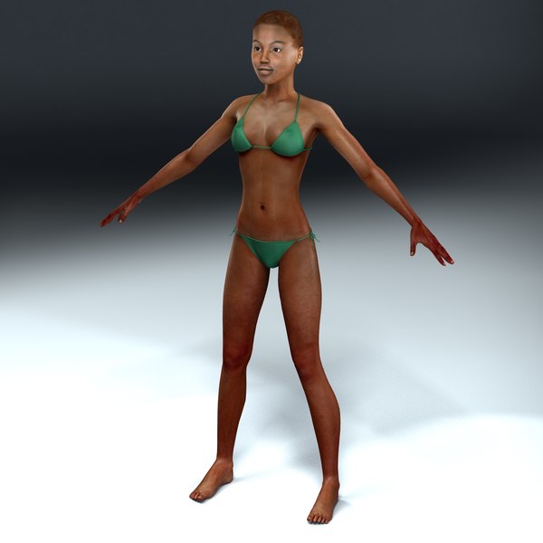 Kobieta Afrykańska Model 3D - TurboSquid 542957.