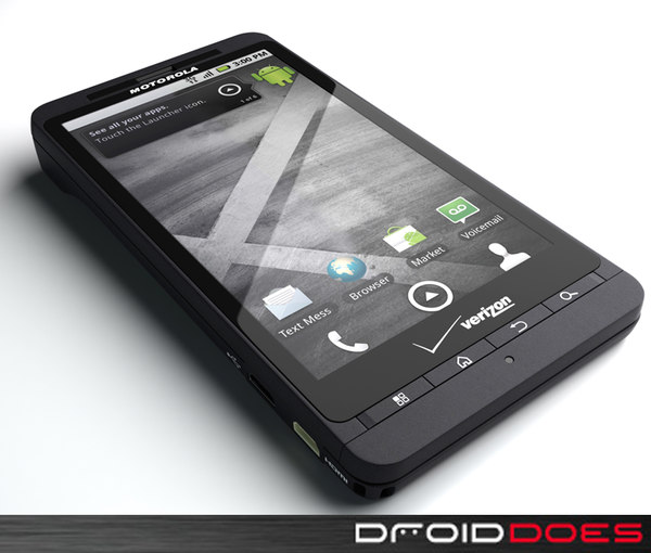 Motorola Droid X Phone 3d Model