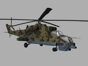 35 hind helicopter russian 3d model