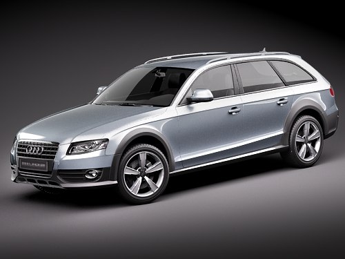 Audi A4 Allroad 2010 3d Model