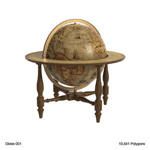 globe old 3d model