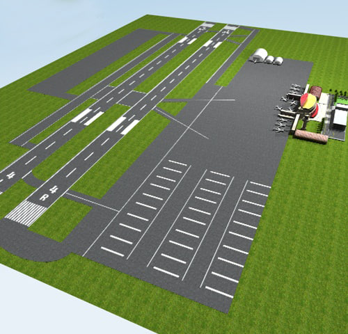 Printable Model Airport Runway