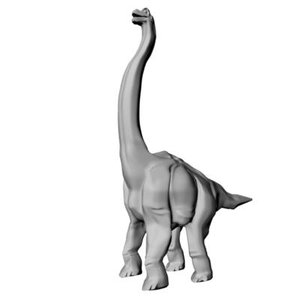 brachiosaur animating 3d model