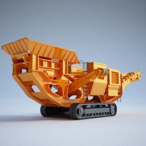 3d model impact crusher construction -