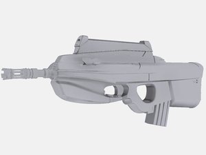 fn2000 rifle scope 3d model