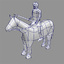 light cavalry horse 3d model