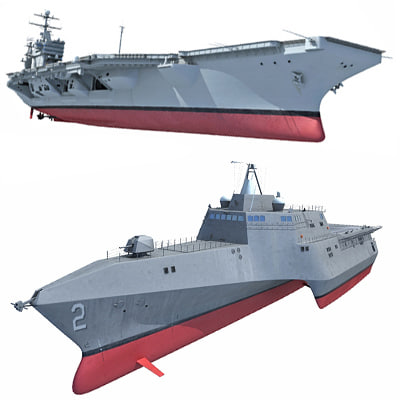 3d model navy combat ship warships