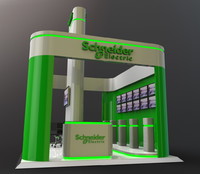 exhibition booth 3d model