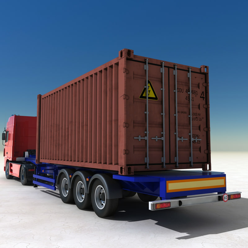 container truck and straddle carrier