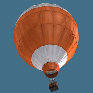 hot air balloon 3d model