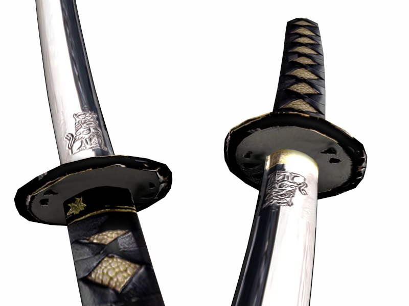 japanese katana 3d model