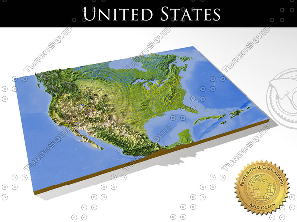 3dsmax relief united states