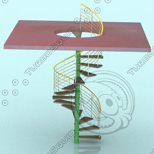 3ds spiral stair staircase