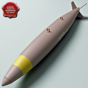 aircraft bomb mk-83 conical 3d model