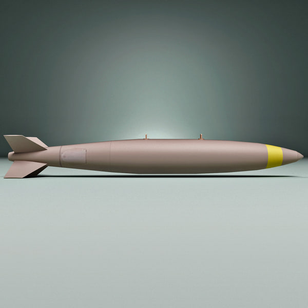 aircraft bomb mk-83 conical 3d model