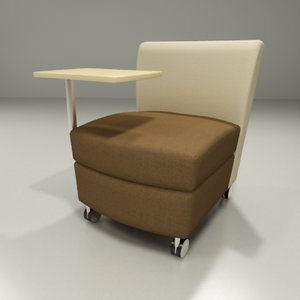 3d model of serafina modular series chair