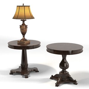 classic lamp table 3d model