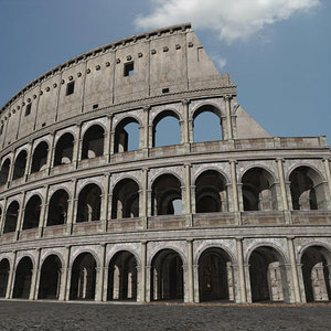 colosseum roman ruins 3d model