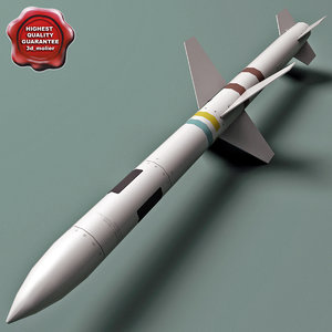 aircraft missile agm-45 shrike 3d 3ds