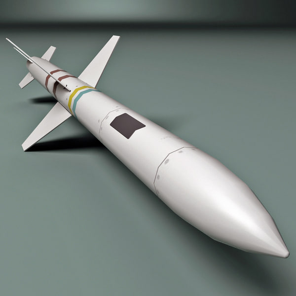 aircraft missile agm-45 shrike 3d 3ds