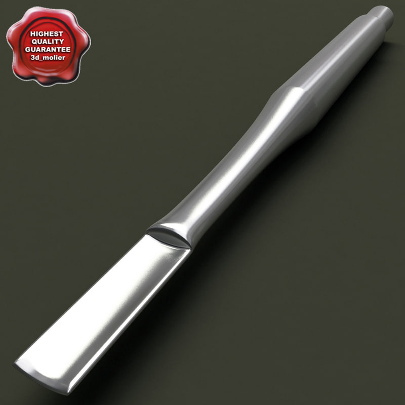 medical instrument chisel 3d model