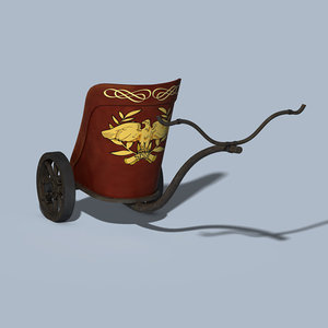 chariot carriage cart 3d model