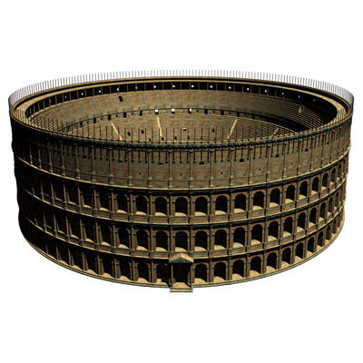 roman colosseum 3d max