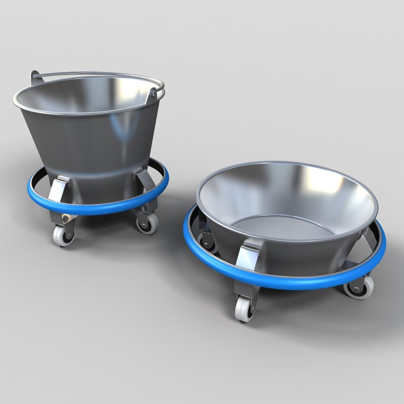 kick buckets 3d model