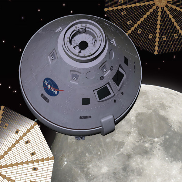 orion space capsule 3d model