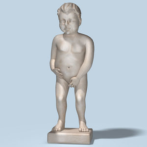 3ds max statue peeing