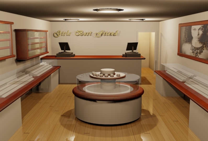 jewellery shop 3d model