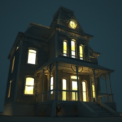 psycho house s 3d model