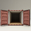 3d containers set modelled
