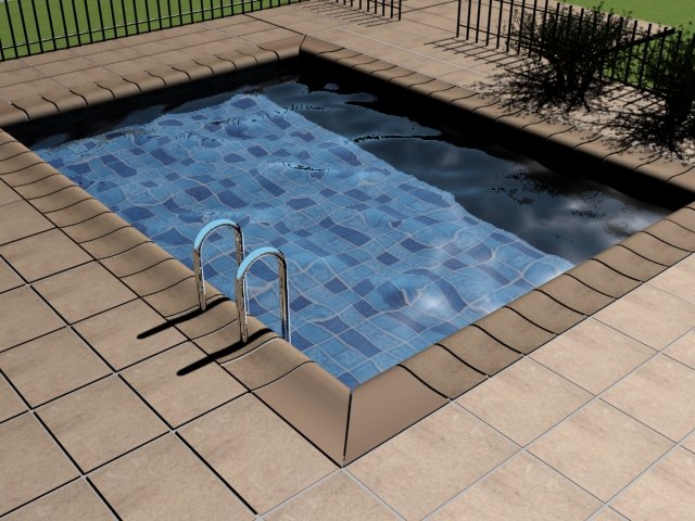 3ds max pool water