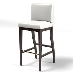 3d bar stool modern model
