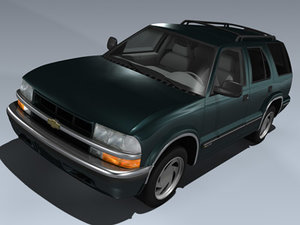 3d model chevy blazer 1998