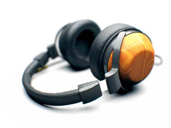 3d headphones wood
