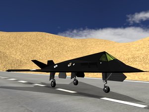 3d model f-117 nighthawk stealth fighter
