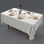 3d model restaurant table v1