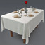 3d model restaurant table v1